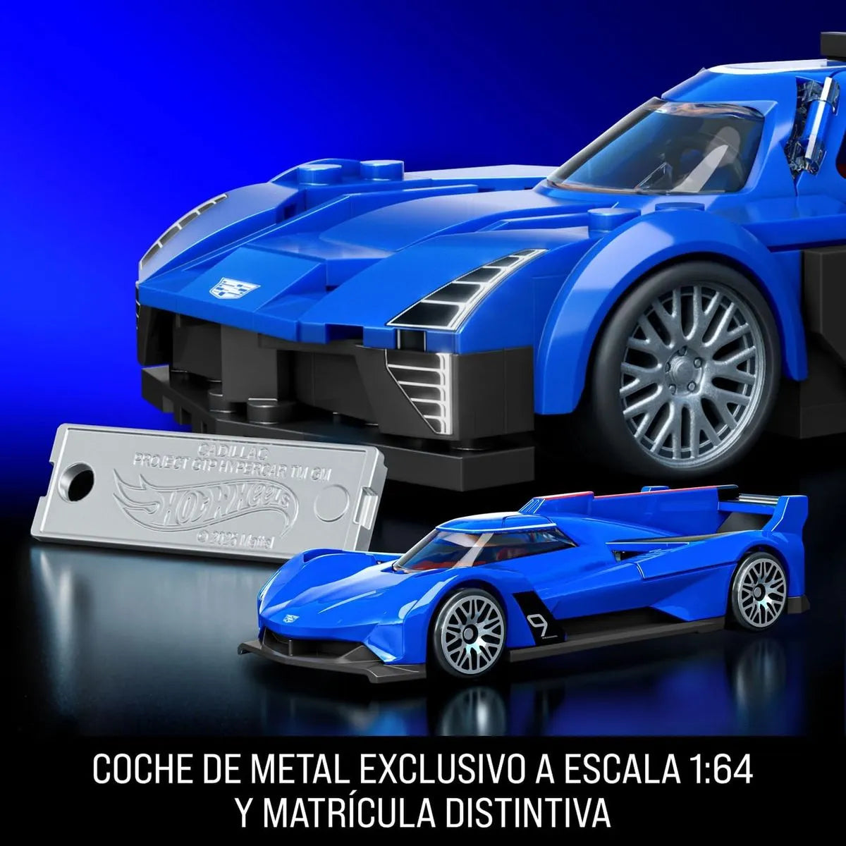 Mattel Brick Shop Hot Wheels Cadillac Project GTP Hypercar – Auto de Construcción Escala 1:32