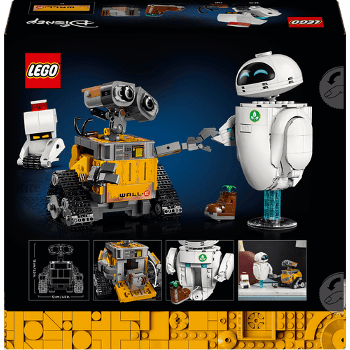 LEGO Disney Pixar WALL-E y EVE – Set para Adultos de 811 Piezas