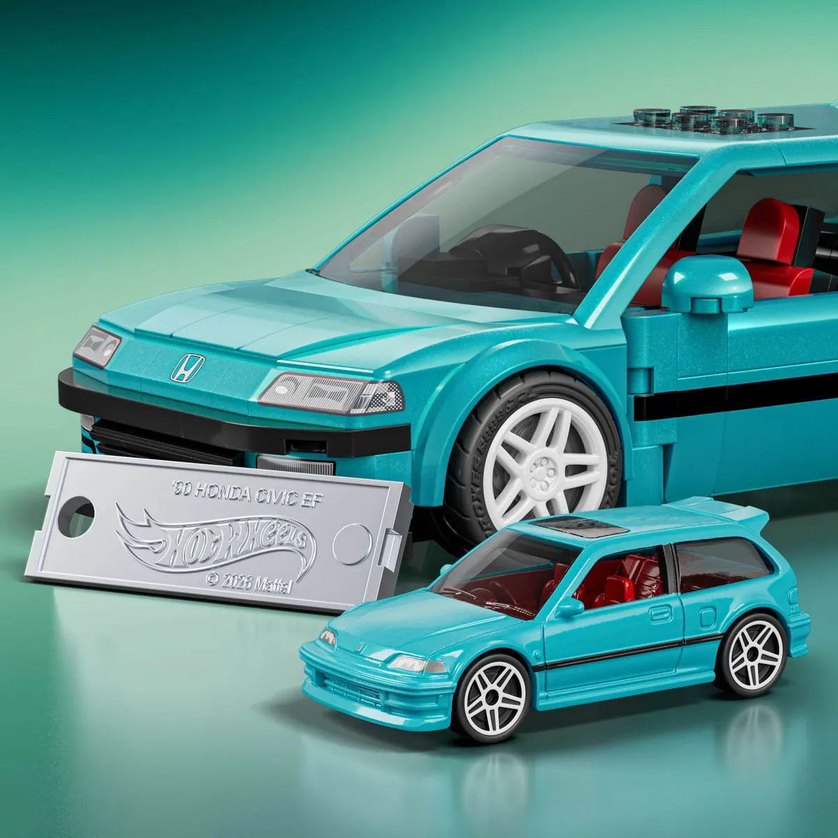 Mattel Brick Shop Hot Wheels Speed Honda Civic EF 1990 – Escala 1:32