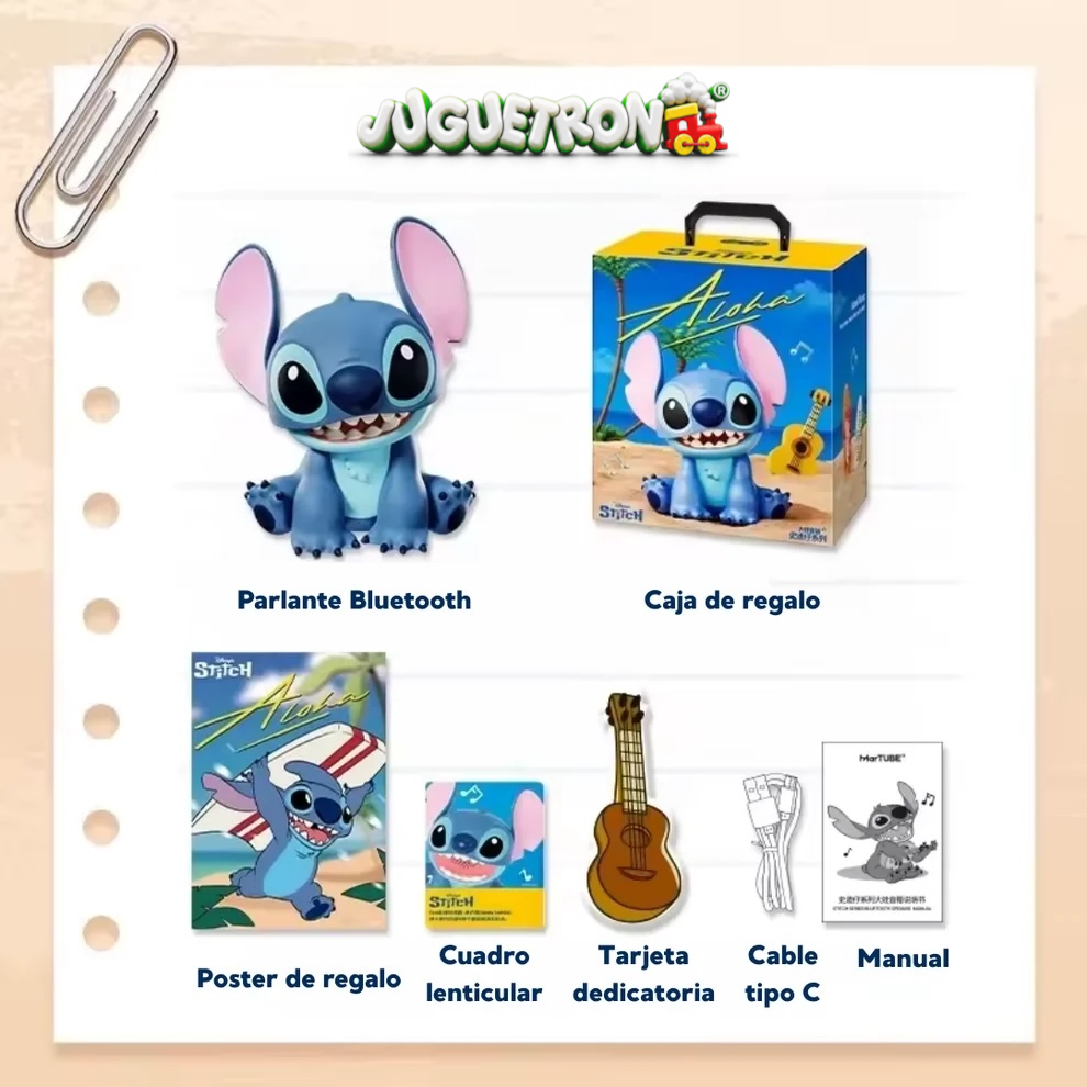 Parlante Bluetooth Portátil Stitch