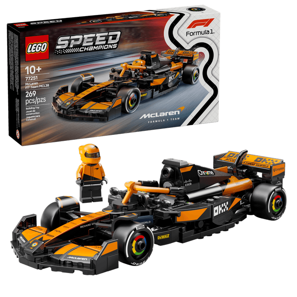 LEGO Speed Champions Auto de Carreras McLaren F1® Team MCL38