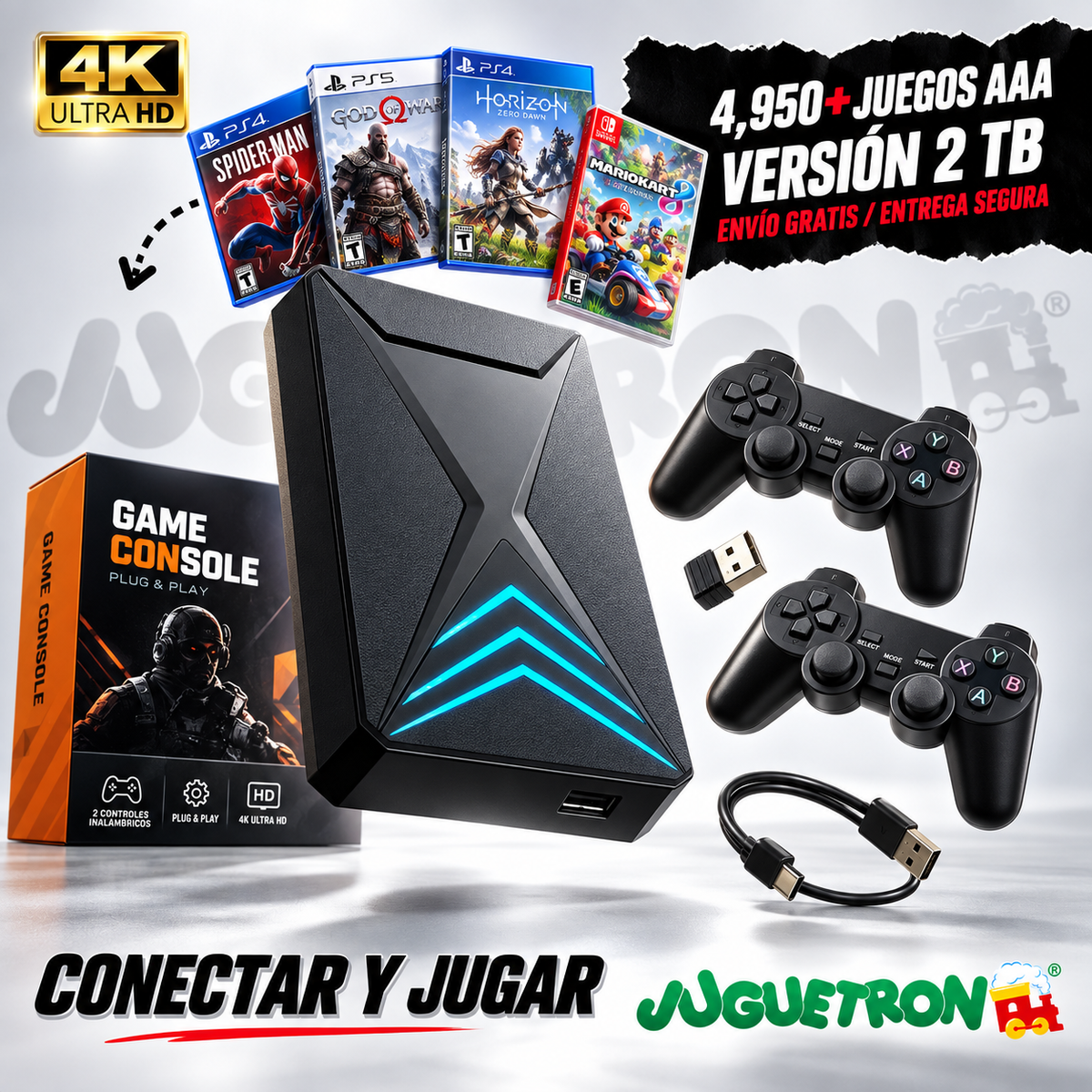 PortablePro – Consola Retro 4K | 2 TB