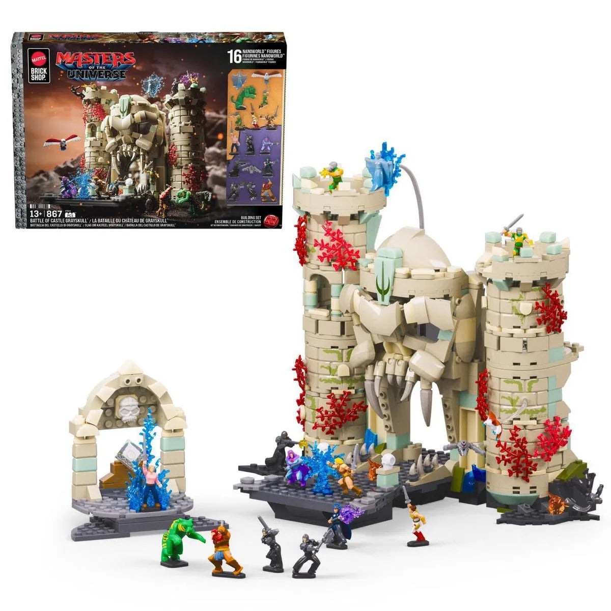 Mattel Brick Shop Batalla del Castillo de Grayskull – Masters of the Universe