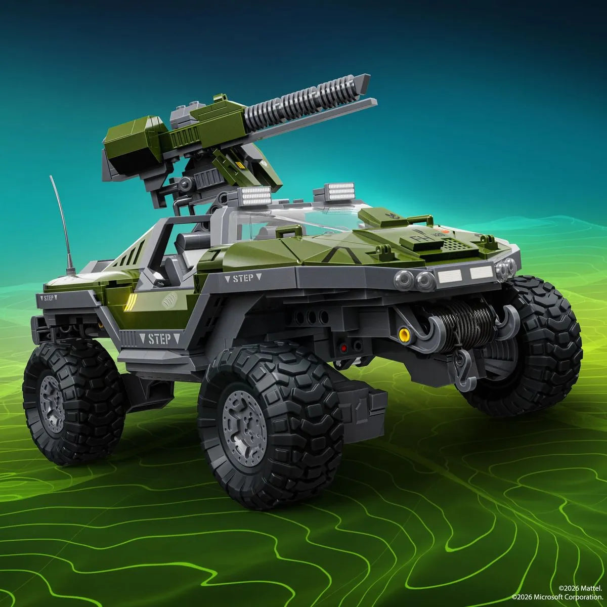 PREVENTA Mattel Brick Shop Elite Halo UNSC M12 Warthog – Escala 1:22