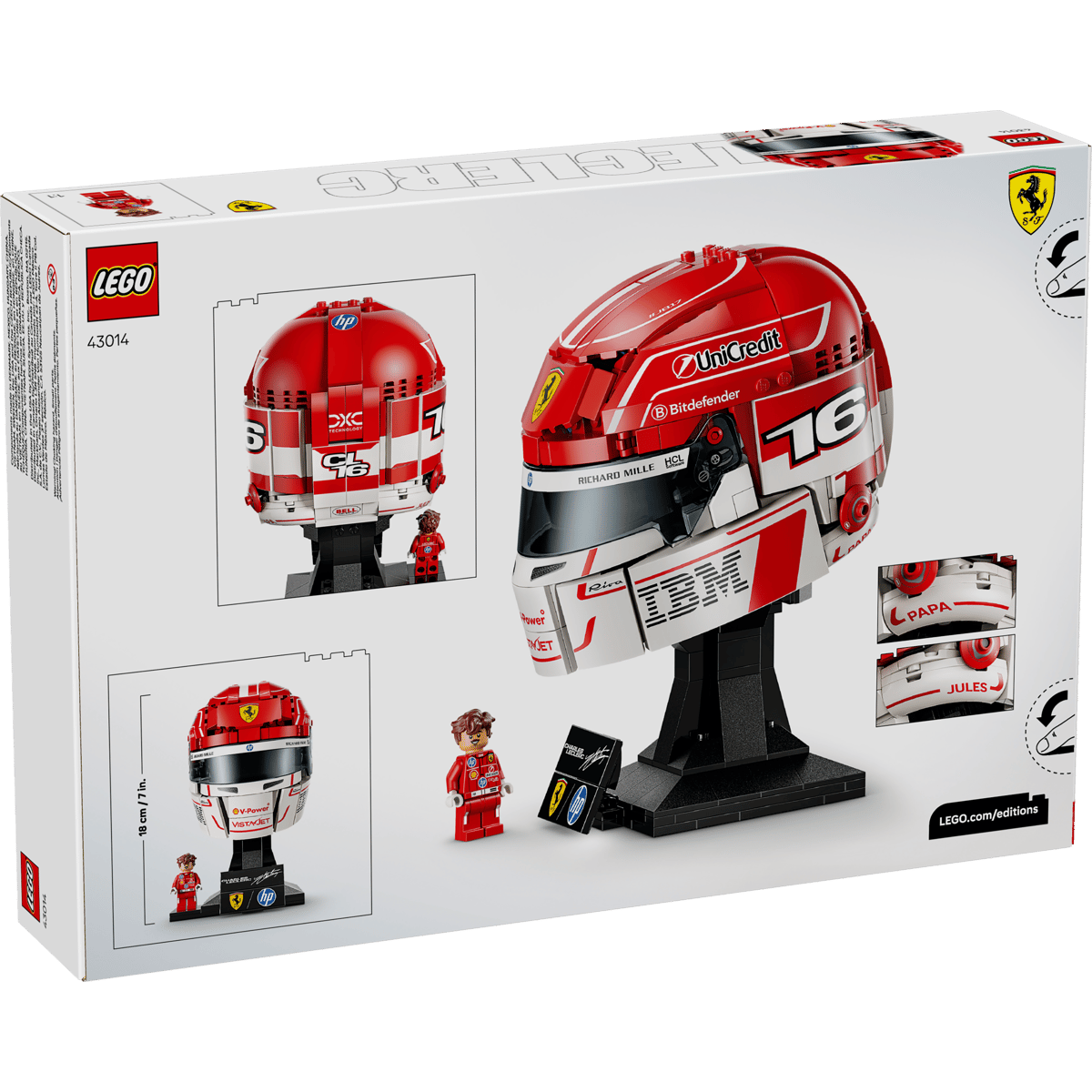 LEGO Scuderia Ferrari HP: Casco de Charles Leclerc