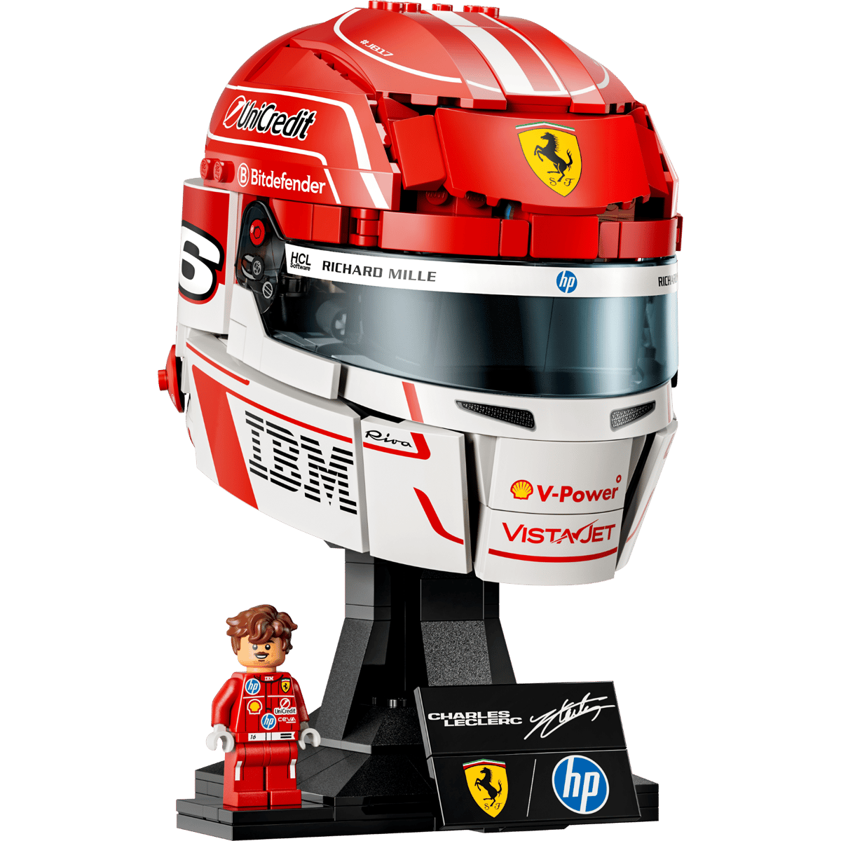 LEGO Scuderia Ferrari HP: Casco de Charles Leclerc