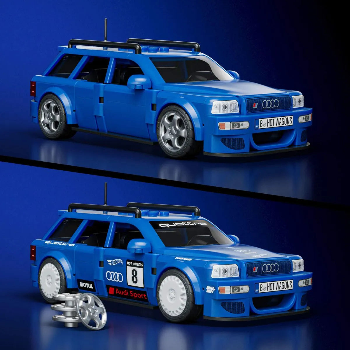 Auto construcción Audi Avant RS2 Mattel JGR28