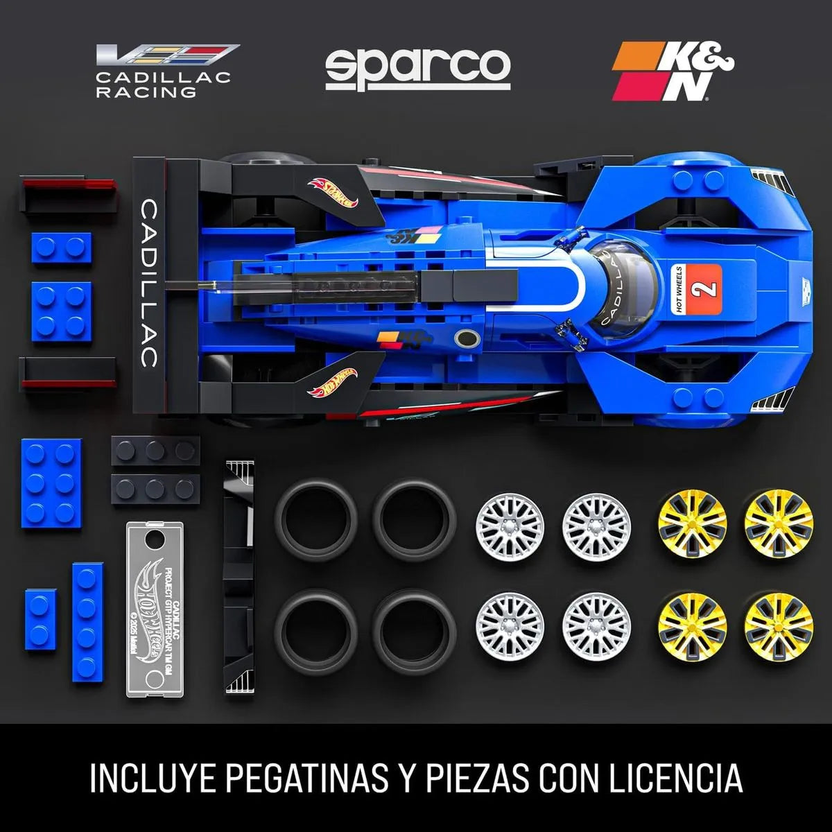 Mattel Brick Shop Hot Wheels Cadillac Project GTP Hypercar – Auto de Construcción Escala 1:32