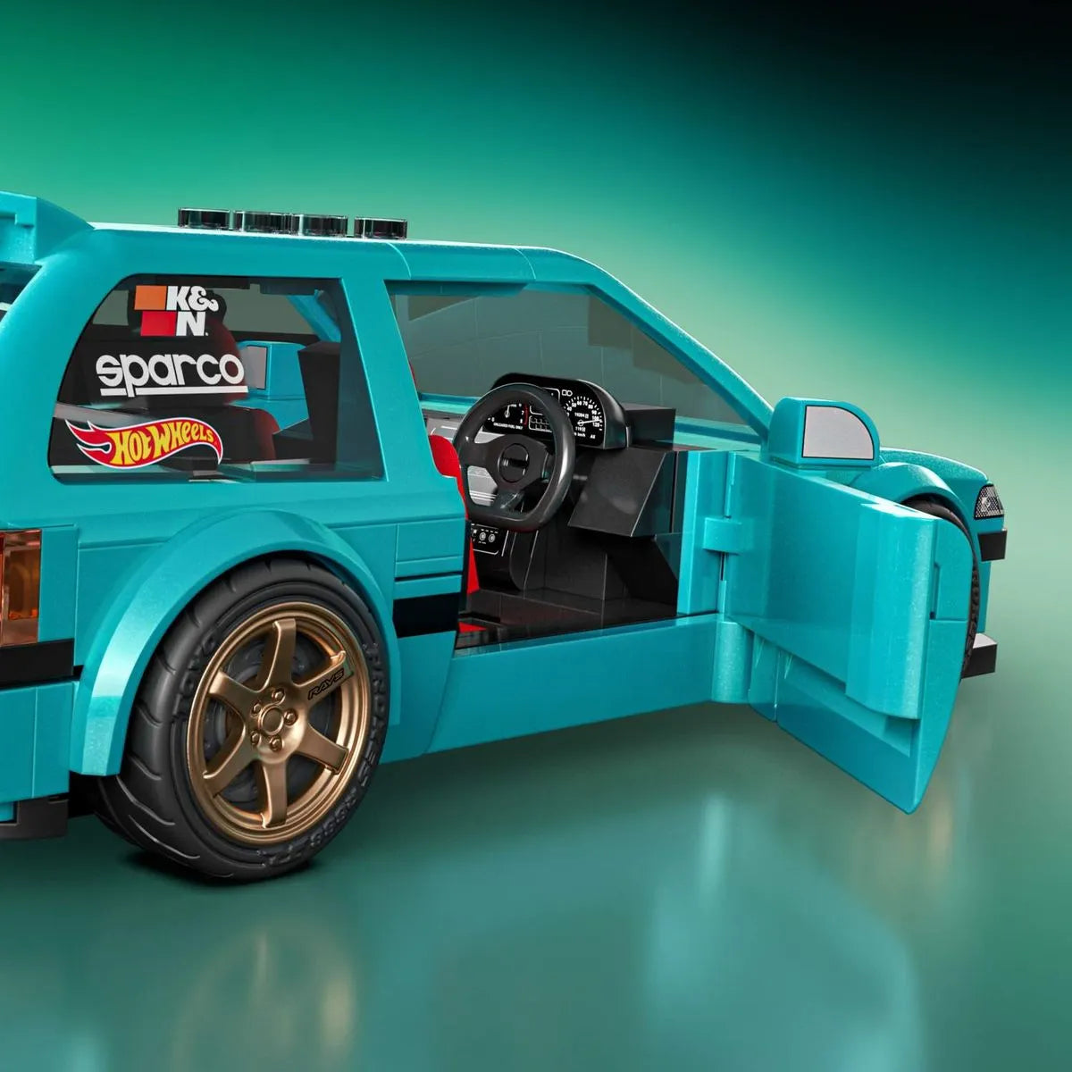 Mattel Brick Shop Hot Wheels Speed Honda Civic EF 1990 – Escala 1:32