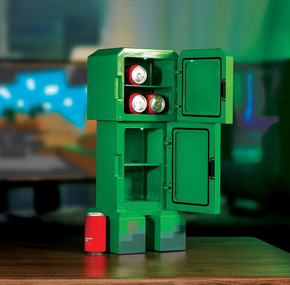 Mini Nevera Creeper Minecraft – 8 L Iluminación LED