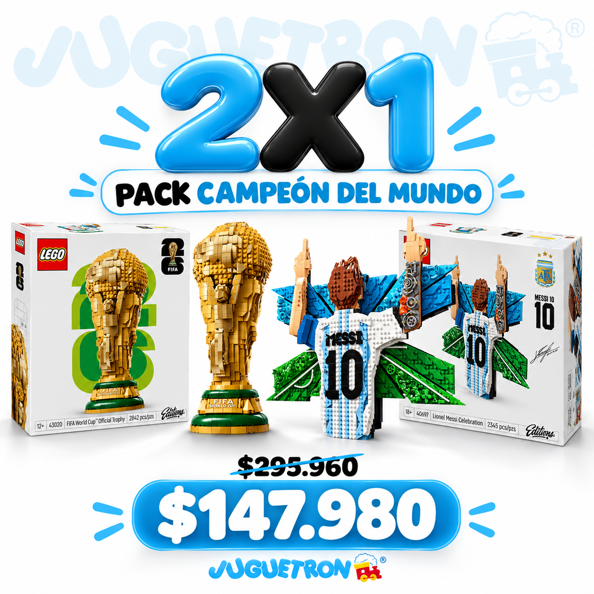 2X1 PACK CAMPEÓN DEL MUNDO