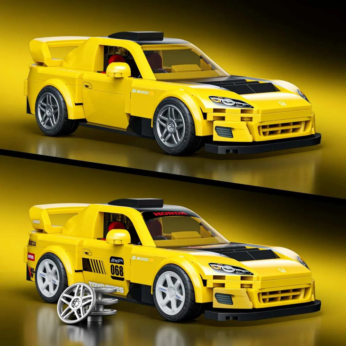 Mattel Brick Shop Hot Wheels Honda S2000 2007 – Auto de Construcción Escala 1:32
