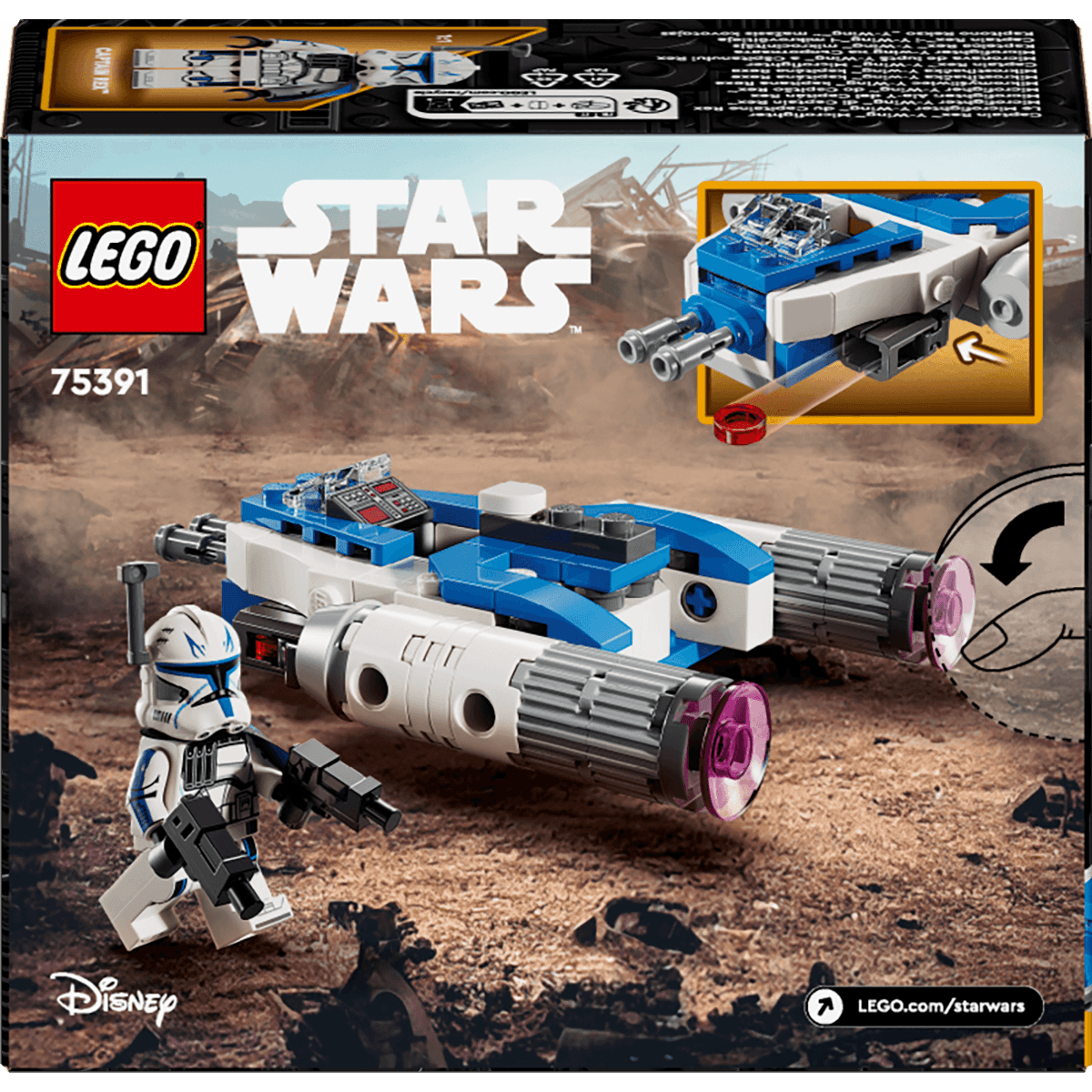 LEGO Star Wars Microfighter: Ala-Y del Capitán Rex 75391