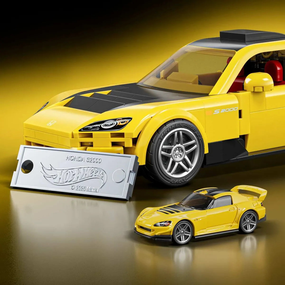 Mattel Brick Shop Hot Wheels Honda S2000 2007 – Auto de Construcción Escala 1:32