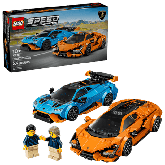 LEGO Speed Champions Lamborghini Revuelto y Huracán STO