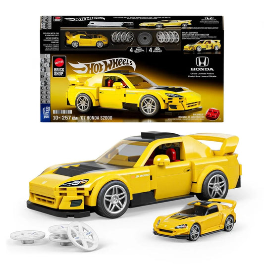 Mattel Brick Shop Hot Wheels Honda S2000 2007 – Auto de Construcción Escala 1:32